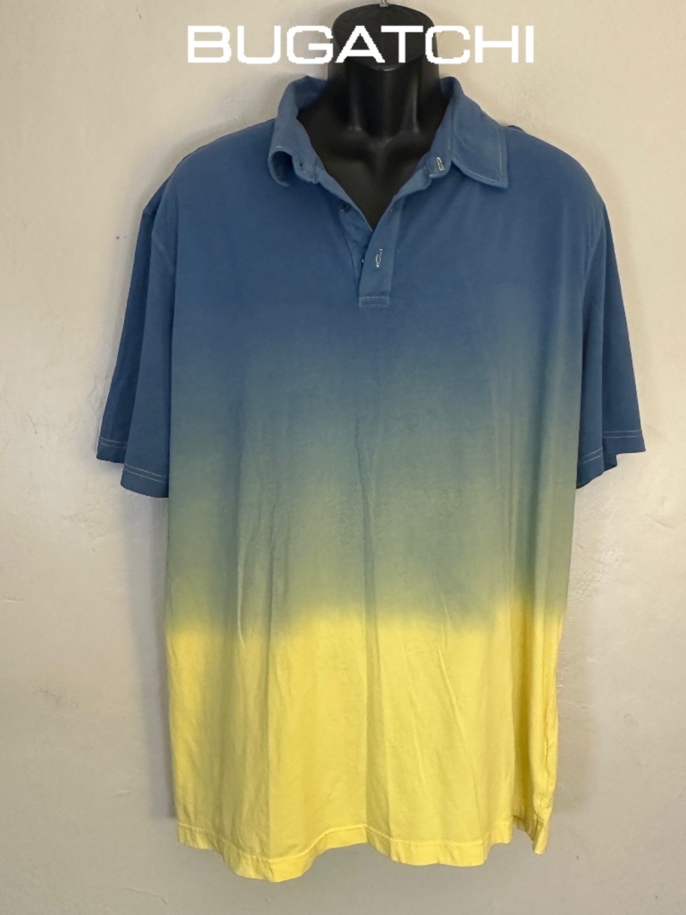 Bugatchi Gradient Polo XXL Gently worn 93% cotton/7% spandex 25" armpits